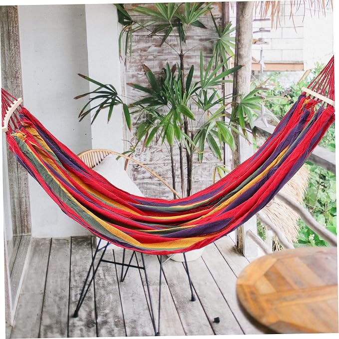 Sosoport Widened Garden Swing Chair Hammock Outdoor Canvas Travel Hammock Swing