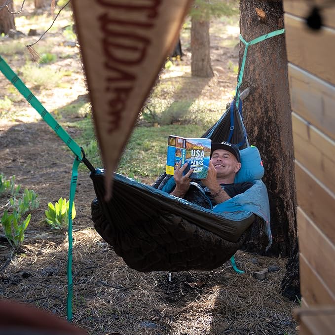 Grand Trunk Siesta Hammock Pillow | Lightweight & Ultra-Soft Camping Pillow with Adjustable Strap | 40D Nylon Diamond Ripstop | Integrated Stuff Sack | Dune
