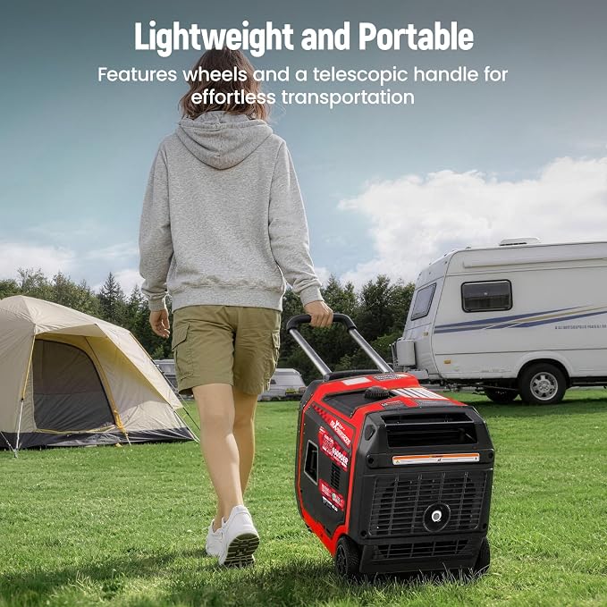 maXpeedingrods 6900 Watt Dual Fuel Inverter Generator w/CO Sensor,RV Charge | Gas and Propane Powered,120V/240V Dual Votage Output,Remote & Electric Start, MXR6900DER,CO Alarm,Outdoor Camping, RV Ready