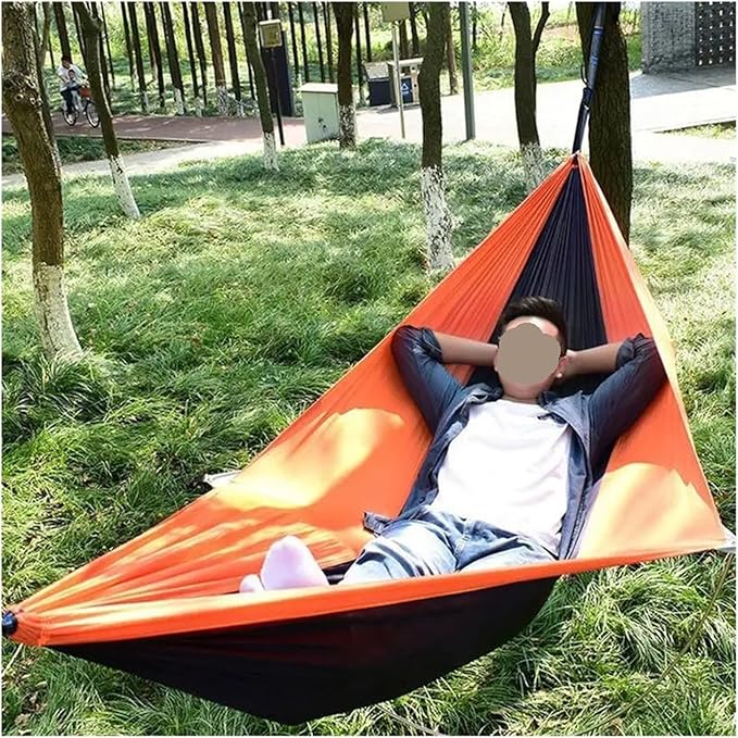 Hammocks, Outdoor Hammock Outdoor Parachute Parachute Lightweight Camping,for Outside(Orange)