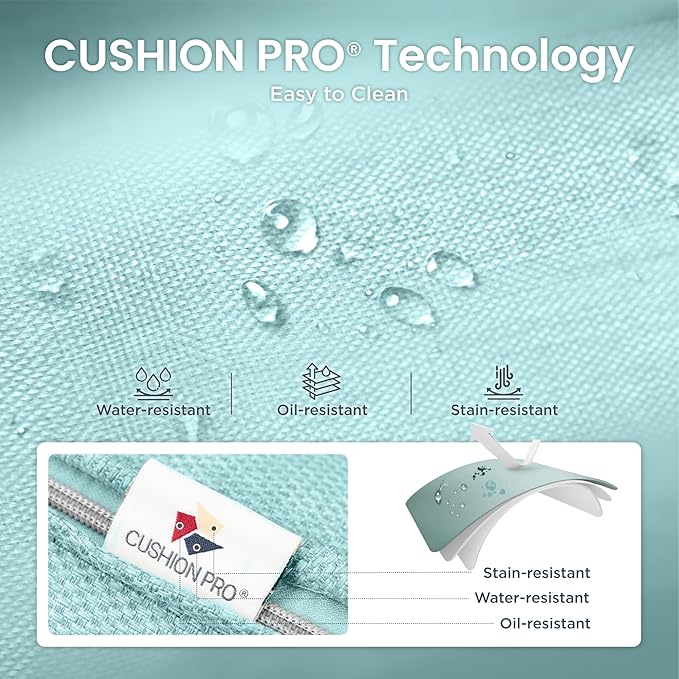 PHI VILLA Half-Moon Patio Furniture Set with 56" Fire Pit Table, 8-Piece Wicker Outdoor Curved Sectional Sofa, Large Conversation Seating for Garden or Backyard, Aqua Blue