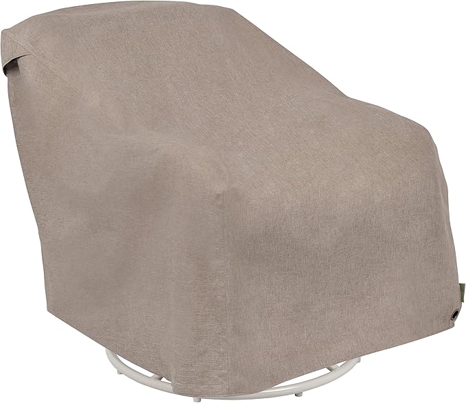 Modern Leisure Garrison Swivel Lounge Patio Chair Cover - Weather-Resistant Fabric - Outdoor Furniture Protection Perfect for Patio, Deck, and Porch - 37.5" L x 39.25" W x 38.5" H - Sandstone