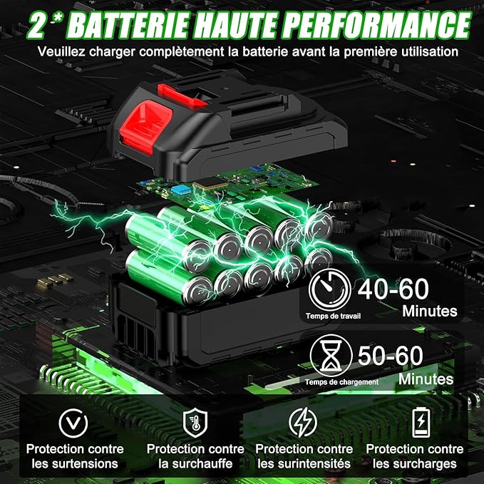 Electric Weed Wacker Cordless Eater Lightweight Edger Battery Powered Grass Trimmer/Lawn Edger/Mower/Brush Cutter for Yard and Garden Weeder Tool AYSLCKR787