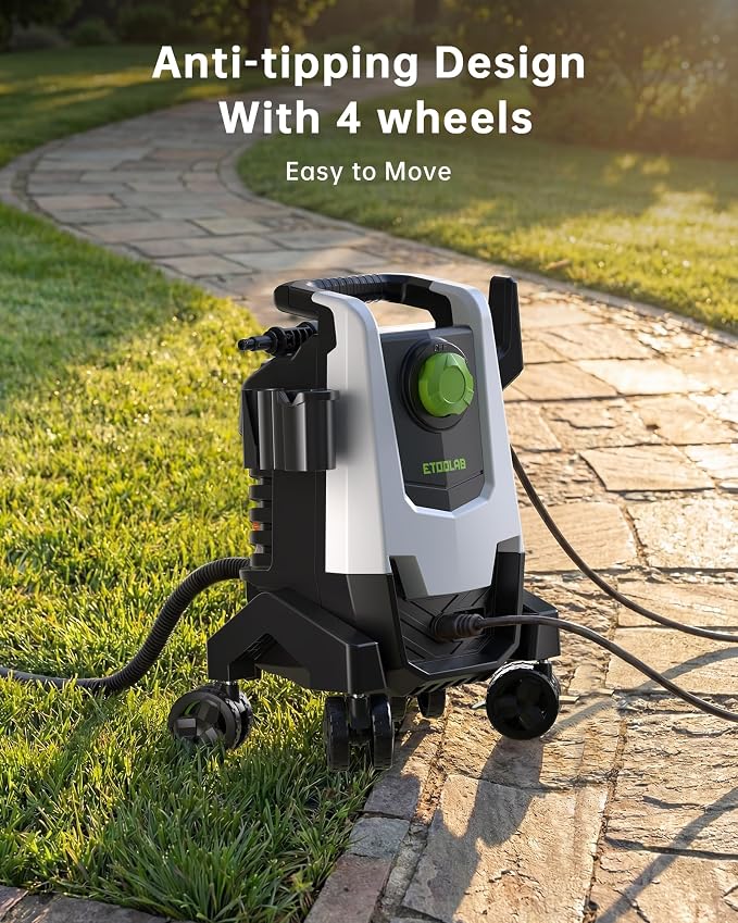 Pressure Washer, 5000PSI 3.0GPM Power Washer with 35FT GFCI Power Cord,Foam Cannon,4 Quick Connect Nozzles, 23FT Hose High Pressure Washer for Cars, Fences, Patios, and Driveway