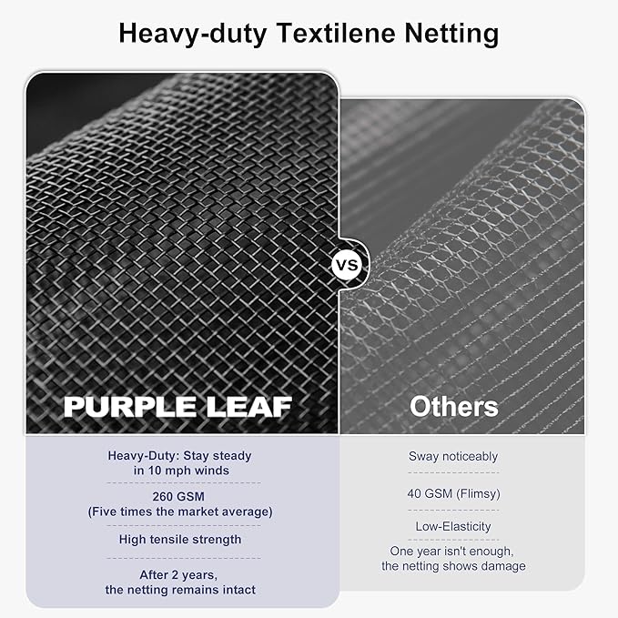 PURPLE LEAF 14' X 24' Outdoor Hardtop Gazebo Patio Wide Aluminum Frame Metal Double Roof with Heavy Duty Netting and Curtains for Permanent Hard Top Pavilion Screen, Navy Blue