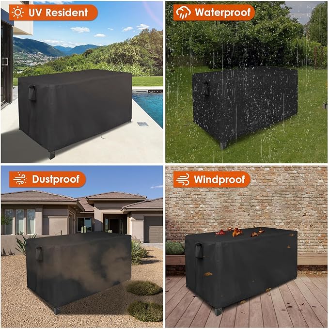 Patio Table Cover for Outdoor Tables, 70inch Heavy Duty Waterproof Furniture Cover for Buffet Table/Bar Tables/Prep Table/Grill Table/Cooler Cart/Dining Tables/Coffee Table-70"L x 24"W x 34"H