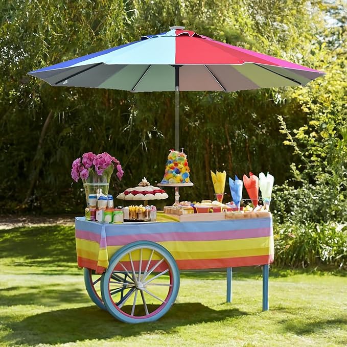 Yescom Patio Umbrella Replacement Outdoor Canopy Beach Backyard Market Table Top Cover