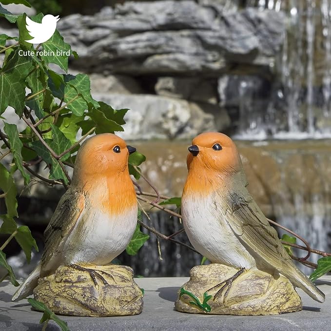 Solar Bird Garden Statue with Lights, for Mom Grandma, Waterproof Outdoor Decor for Yard Patio Lawn, Unique Garden Gifts for Mom Women
