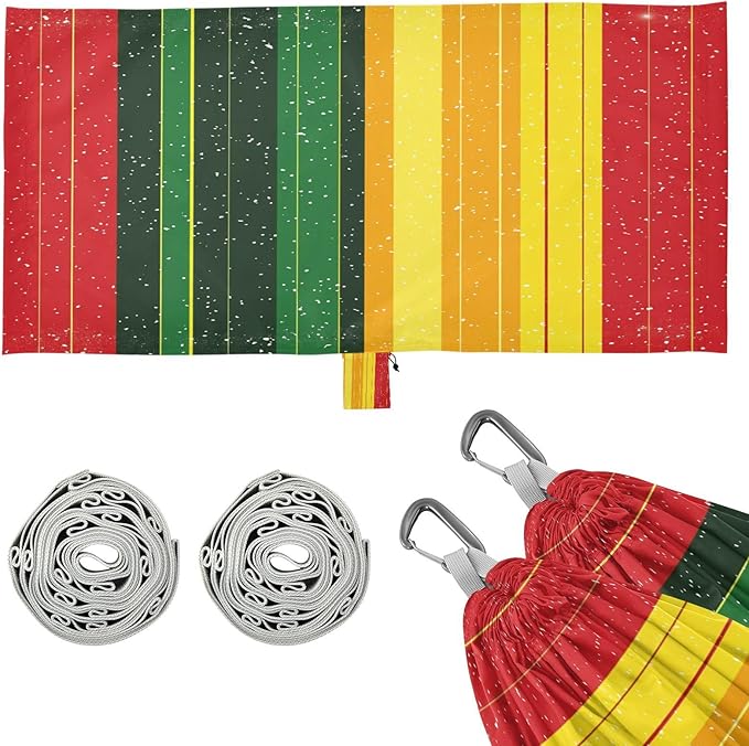 Pride Month Outdoor Hammock with Tree Straps Tree Hammock for Outside Beach Patio Garden