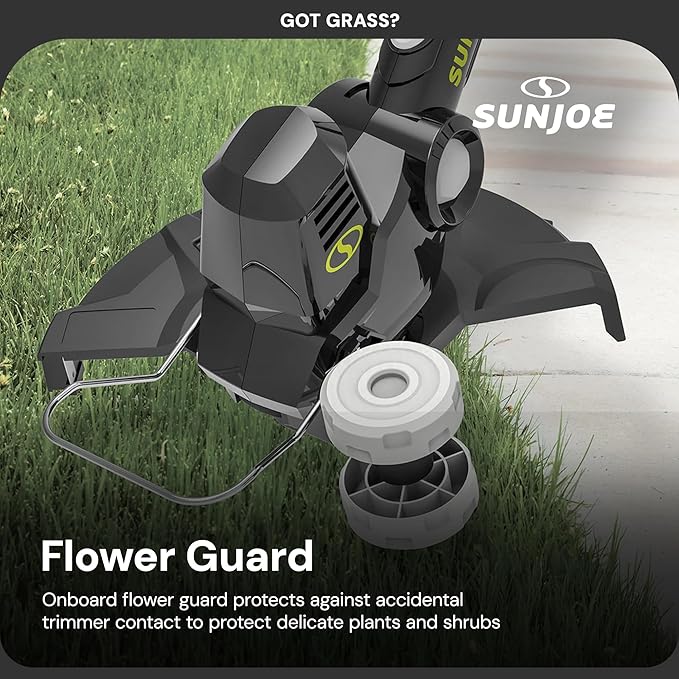 Sun Joe Cordless Multi-Angle Head Dual Line Electric String Trimmer for Lawn, Yard and Gardening Care w/Auto-Feed Spool, Battery & Charger, Heavy-Duty, 24V-ST14-CT