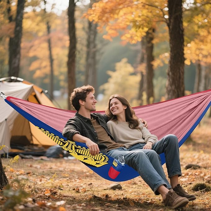 National Flag of Liechtenstein Hammocks with Portabl Carry Bag Backyard Hammock for Indoor Outdoor Patio