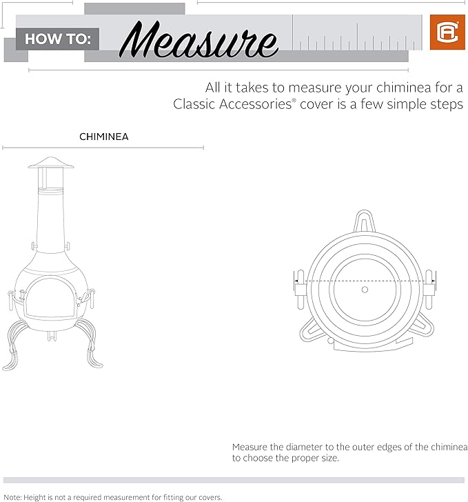 Classic Accessories Veranda Water-Resistant 22 Inch Chiminea Cover, Patio Furniture Covers