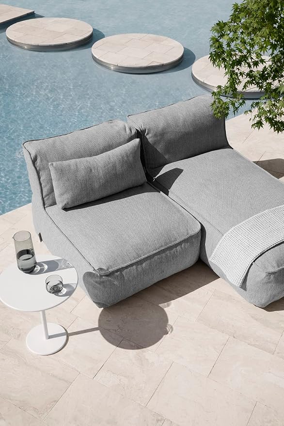 Blomus Stay Outdoor Side Table, 45x40cm / 17.7x15.8in, White
