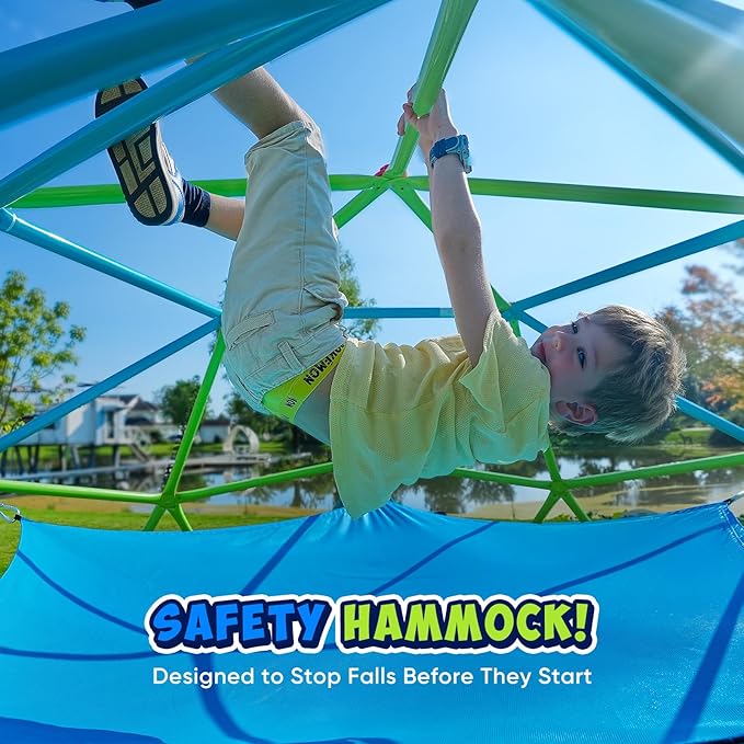 Zupapa Dome Climber Hammock, Climbing Dome Hammock Fit for 10FT Jungle Gym, Interesting Dome Climber Accessories for Kids, Holds 350 lbs, (Hammock Only)