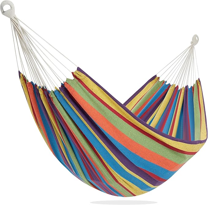 PNAEUT Family 2-3 Person Hammocks for Outside, Outdoor Tree Hammock for Patio Porch Garden (Tropical, X-Large)