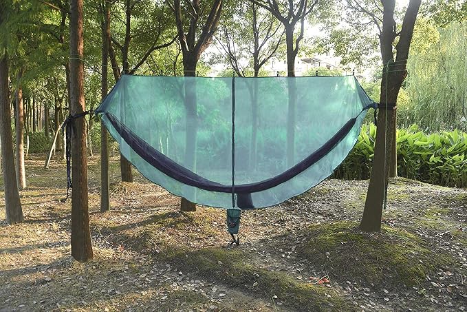 Gold Armour Hammock Bug Net, Mosquito Net Bugs - Premium Mesh Netting, Guardian of No See Um and Insects - Perfect Equipment Gear Accessories for Your Double Hammocks and Single Hammock (Sky Blue)