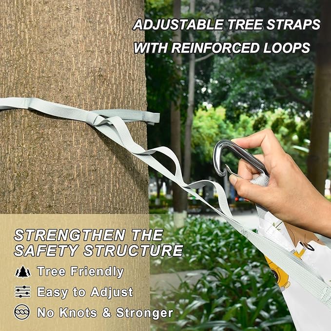 Camping Hammock Outdoor Hammocks for Outside Capybara Car Cute Beach Trees Portable Lightweight with Pockets Tree Straps Indoor