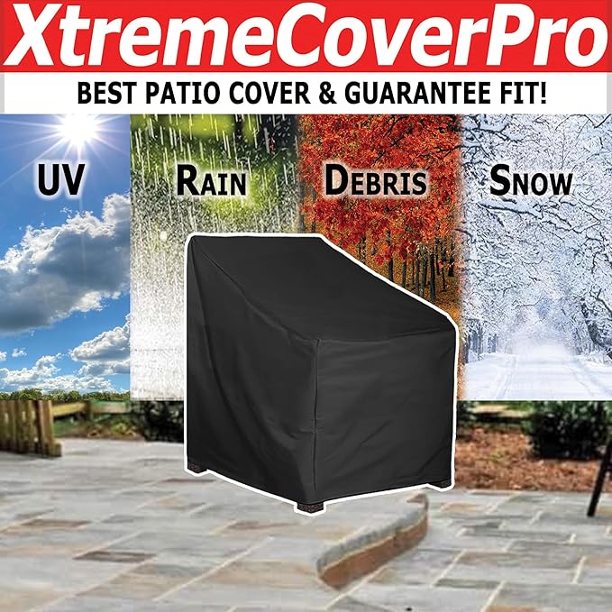 30x27x33 UV-proof Waterproof Furniture Patio Cover 30D x 27W x 33H breathable dust proof sofa table chair storage bar high chair color black sectional armless 30 inches 27 inches 33 inches