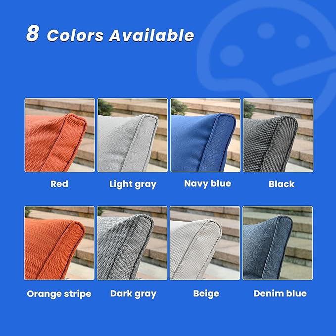 Outdoor Patio Furniture Sets,7 PCS Patio Conversation Set Outside Rattan Sectional Sofa with Coffee Table Fit Backyard Porch Garden Poolside Balcony