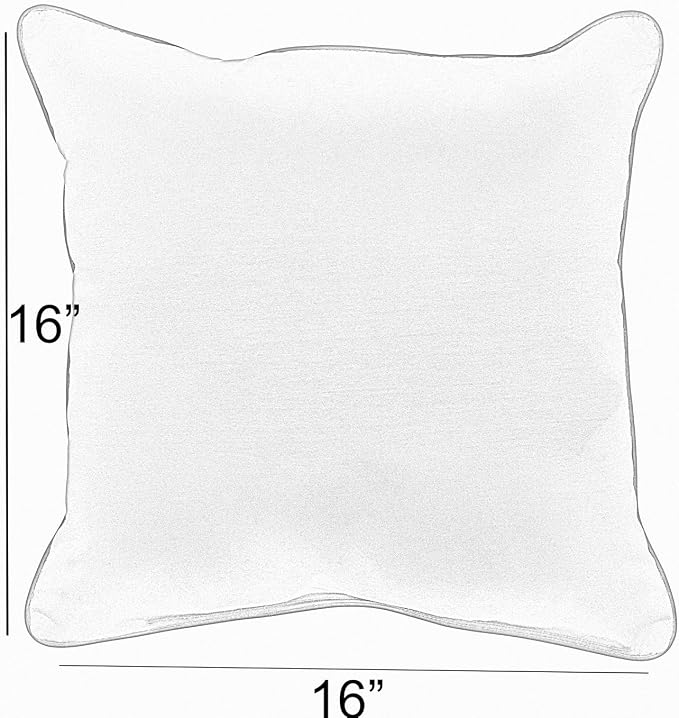 Sorra Home x Sunbrella - Indoor Outdoor Square Pillows, Set of 2, 16 x 16, Canvas Navy Blue & Bright Green