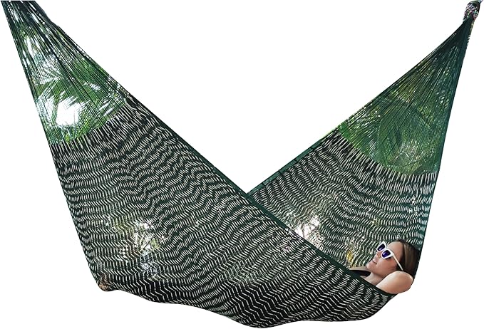 Traditional Mayan Hammock -Pancho Villa Hammock (Small) - Thick Nylon Thread