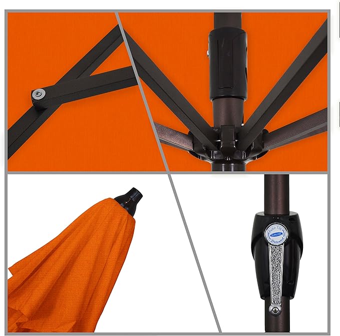 California Umbrella 9' Round Aluminum Patio Umbrella