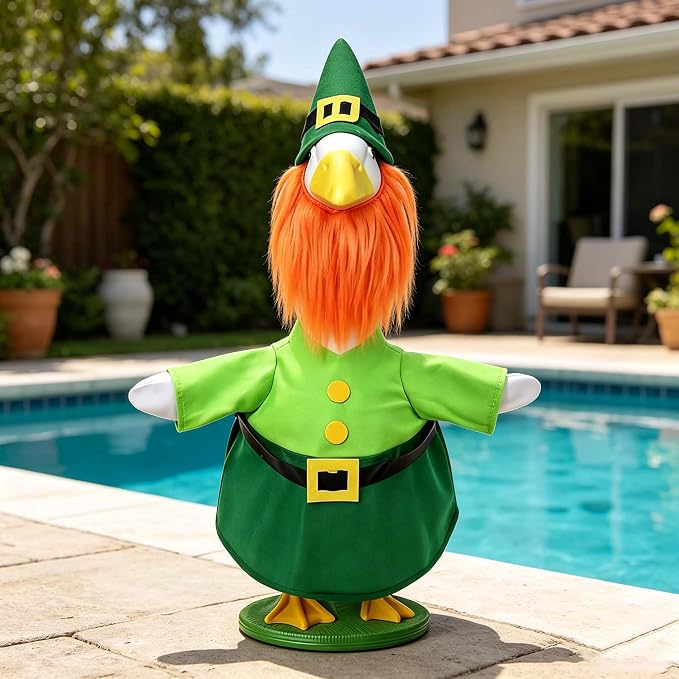 Halloween Porch Goose Outfit 23 Inch Porch Goose Clothes for Holiday | Pumpkin Dress Cape Witch Hat, Thanksgiving Goose Outfit, Christmas Goose Clothes, Holiday Costume for Lawn Geese Status