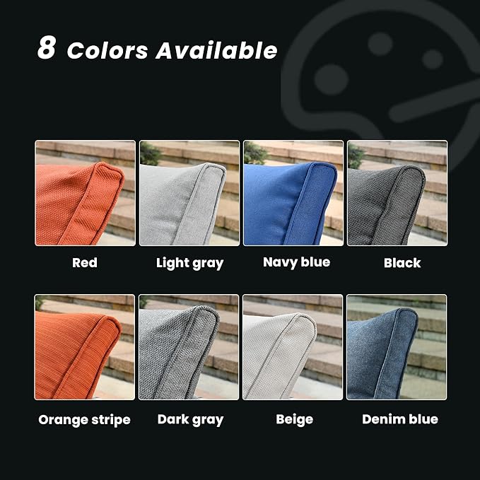 Outdoor Patio Furniture Sets,7 PCS Patio Conversation Set Outside Rattan Sectional Sofa with Coffee Table Fit Backyard Porch Garden Poolside Balcony