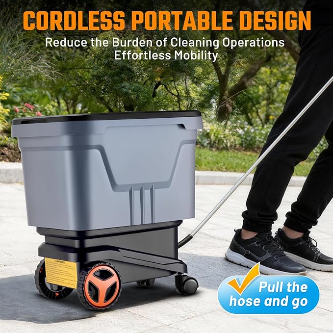 This Hill Cordless Pressure Washer with Water Tank, 2000 PSI Portable Power Washer, Brushless Motor, Dual 21V 4.0Ah Batteries, 3 Pressure Modes, Foam Cannon for Cars, Patio & Camping
