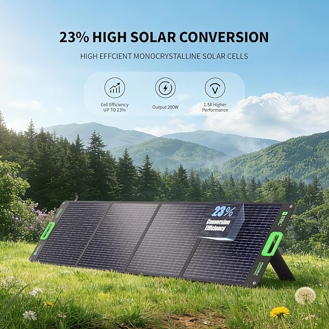 EBL 2400W Portable Power Station with 2x200W Solar Panels (Ship Separately), 1843.2Wh Home Backup Battery,LiFePO4,Solar Generator,Pure Sine Wave, For Outdoor Camping RV Travel, Off-grid Home Emergency