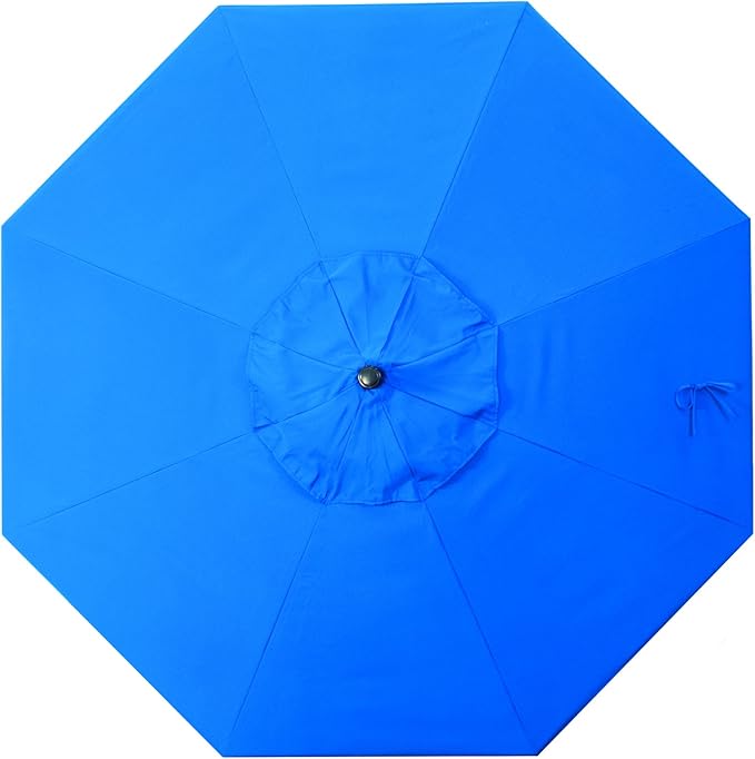 California Umbrella Replacement Canopy Cover in Sunbrella Pacific Blue Umbrella, 7.5' Round