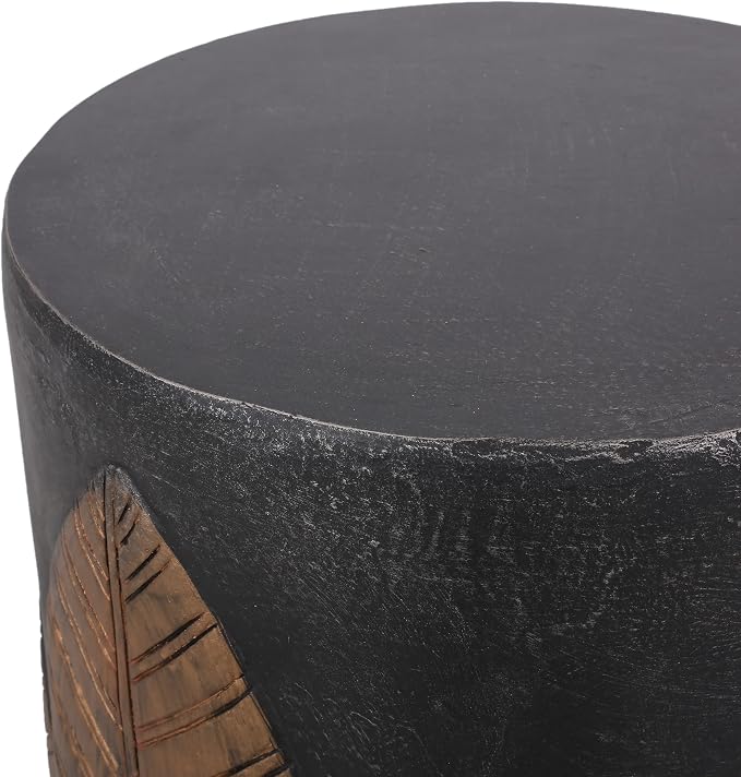 Outdoor Side Table, Lightweight Concrete, Copper