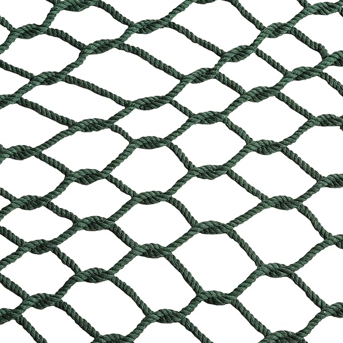Bliss Hammocks BH-410GR 60in Wide Cotton Rope Hammock, Indoor Outdoor Poolside Patio Backyard Hammock, Includes Chains & Hooks, Eco Friendly Polyester, Hardwood Spreader, 450 Pound Capacity, Green