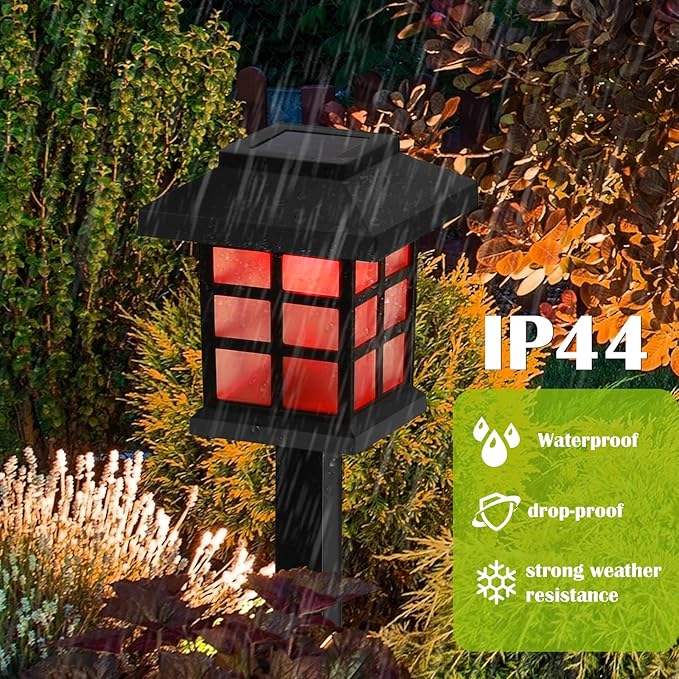 Sunexinlo 12-Pack Solar Walkway Lights,Solar Pathway Lights Outdoor, Auto Charge/Discharge Ground Lamp, Solar Outdoor Lights for Yard, Pathway, Driveway, Pool & Patio Decoration (Colorful)