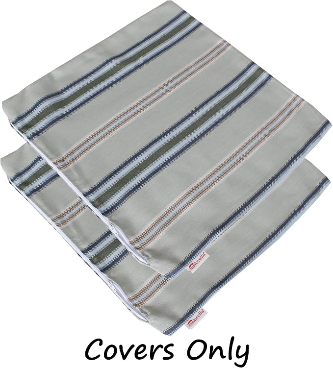 Outdoor/Indoor Sunbrella Throw Pillows Square Set of 2 Pieces 16 inch x 16 inch Saltillo Sagebrush - Cover Only, Insert Not Included