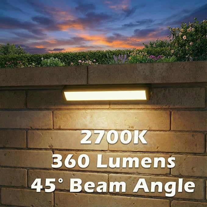 7inch Retaining Wall Lights 3W LED Hardscape Paver Lighting,2700K Soft White Waterproof Outdoor Step Lights,12V AC/DC Low Voltage Landscape Lighting-8Packs