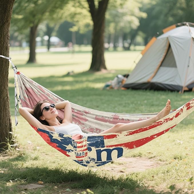 National Vietnam War Veterans Day Flowers Outdoor Hammock with Tree Straps Tree Hammock for Outside Beach Patio Garden