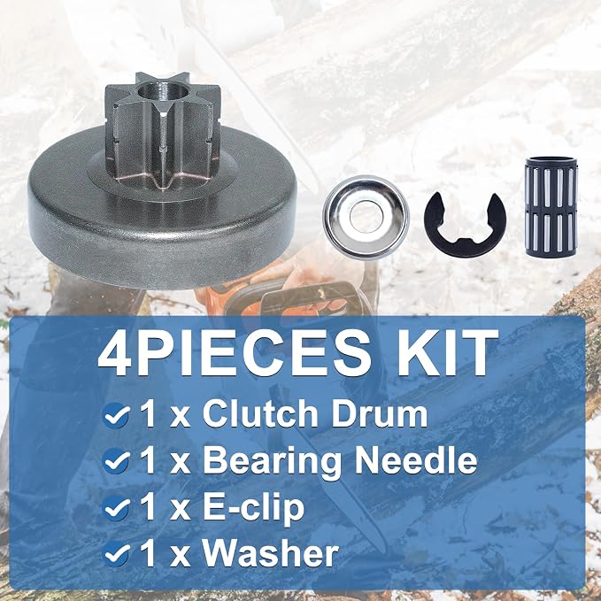 325" 7T Clutch Drum Bearing Needle Washer Kit For Stihl 028 Chainsaw Replace 1118 640 2001