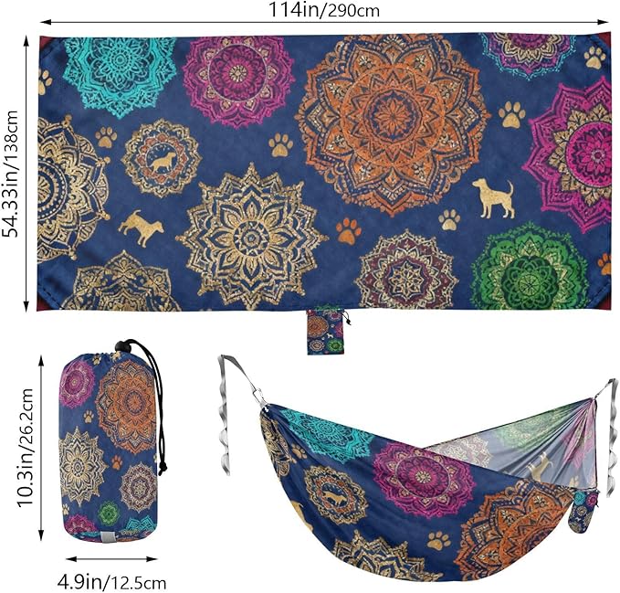 Retro Pet Camping Hammock Fabric for Outside Patio Garden