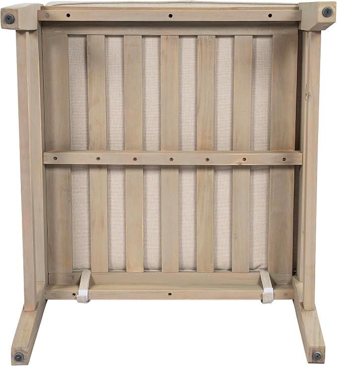Christopher Knight Home Alex Acacia Wood Outdoor Patio Furniture Set for 6, Patio Sofa Set with Cushions, Patio Conversation Set with Sectional Sofa+Club Chairs and Coffee Table, Light White+Sand