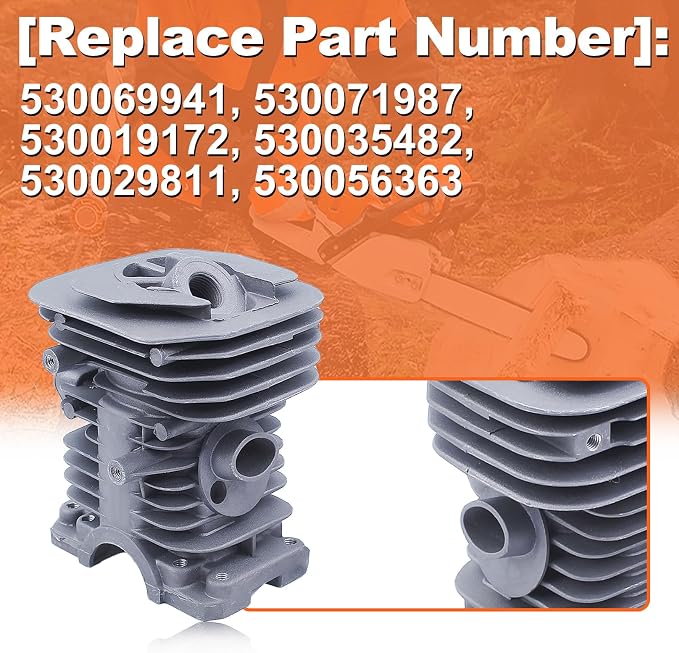 40Mm Cylinder Piston Carburetor Kit For Husqvarna 142 141 137 136 Chainsaw 530069941, 530071987, 530019172, 530035482, 530029811, 530056363