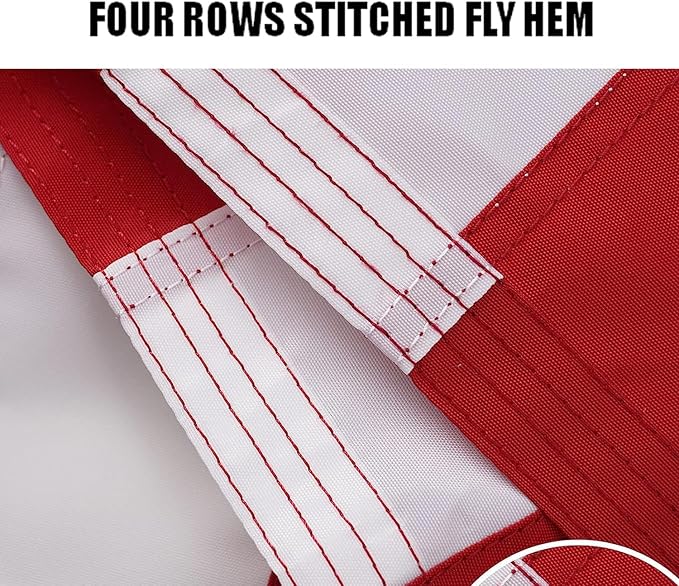 American Flag 2x3 Outdoor - Heavy Duty US American flags for outside 2x3 Ft with Embroidered Stars Sewn Stripes USA Flags Long Lasting with 2 Brass Grommets