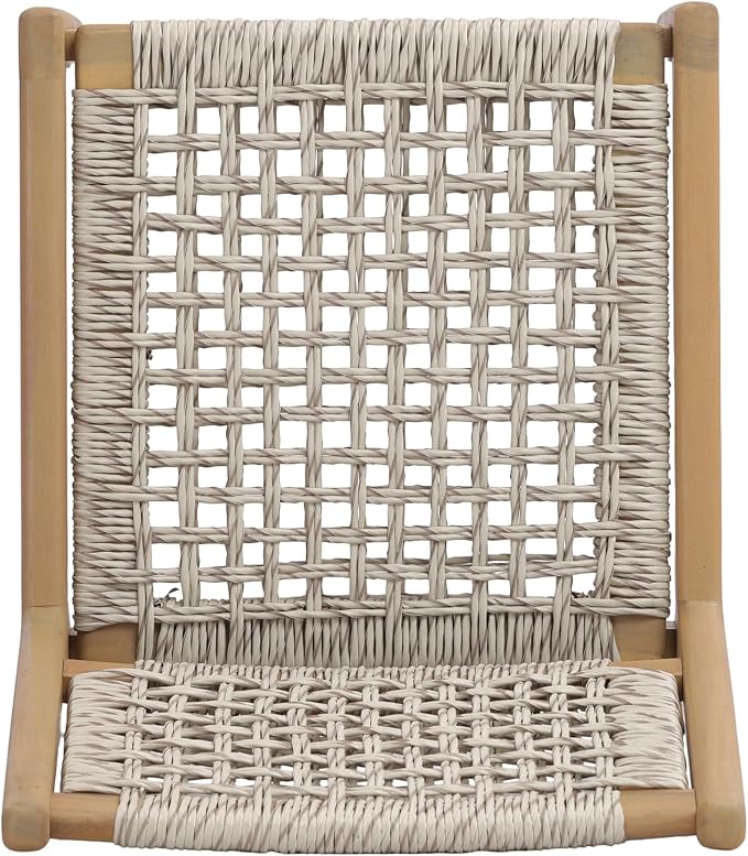 Christopher Knight Home Levi Acacia Wood Dining Table Set for 6, Solid Wood Outdoor Dining Set for 6, 7 Piece Patio Dining Table and Chair Set with Wicker Seat & Back, Light Gray + Light Teak
