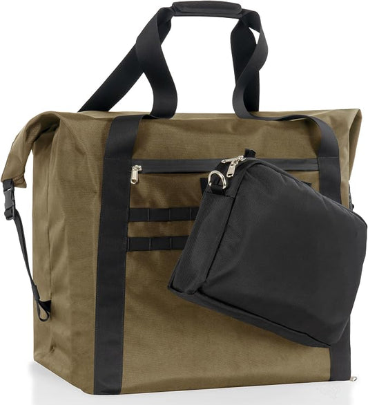 Xtreme Sight Line ~ G CUBƎ 100 Faraday Bag + XTECH Faraday Bag for Medium to Large Generators and Electronics ~ Protects Against EMP/CME/EMF/RF ~ Coyote Brown Combo