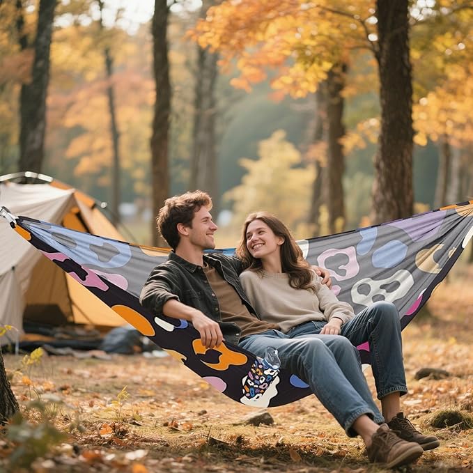 Cheetah Colorful 330lb Capacity Camping Hammocks with Portabl Carry Bag Indoor Hammock for Patio Backyard Lounge Base sillas para acampar