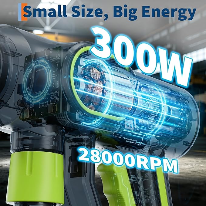 20V Cordless Pressure Washer, 320 PSI 2.5 GPM Portable Power Cleaner with 4.0Ah Battery, 6-in-1 Nozzle, 23ft Hose, Foam Cannon, for Car Patio Yard Cleaning