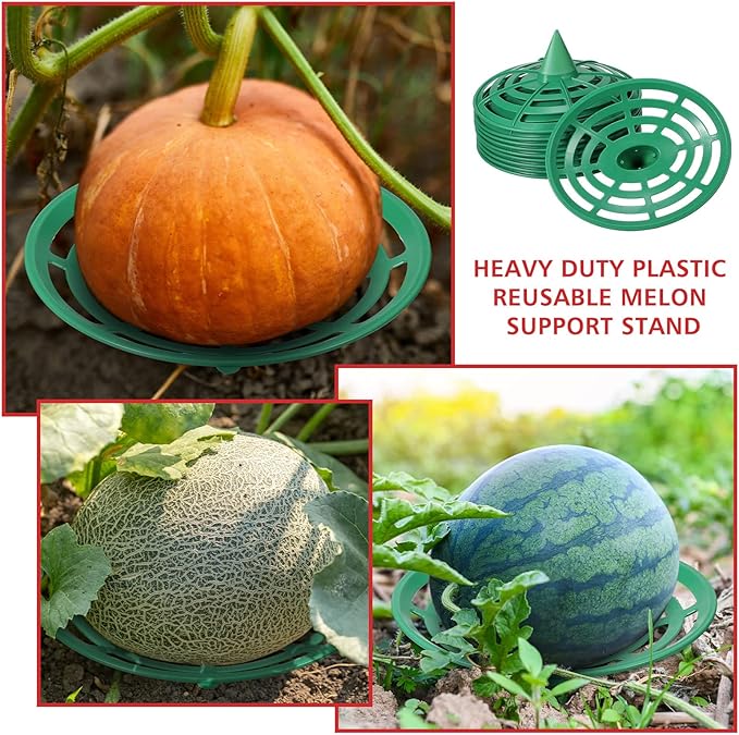 Irenare 20 Pcs Watermelon Net and Reusable Melon Cradles Hammock Watermelon Hammock Net for Garden Pumpkin Support Plant Honeydew Cantaloupes Ground Rot Holds up to 8lbs (Classic)