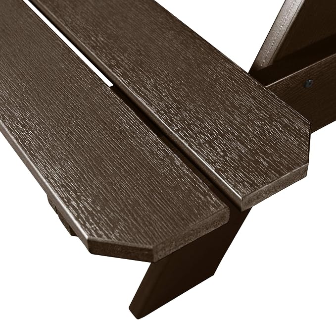 Highwood Professional Commercial Grade National Picnic Table, Weathered Acorn