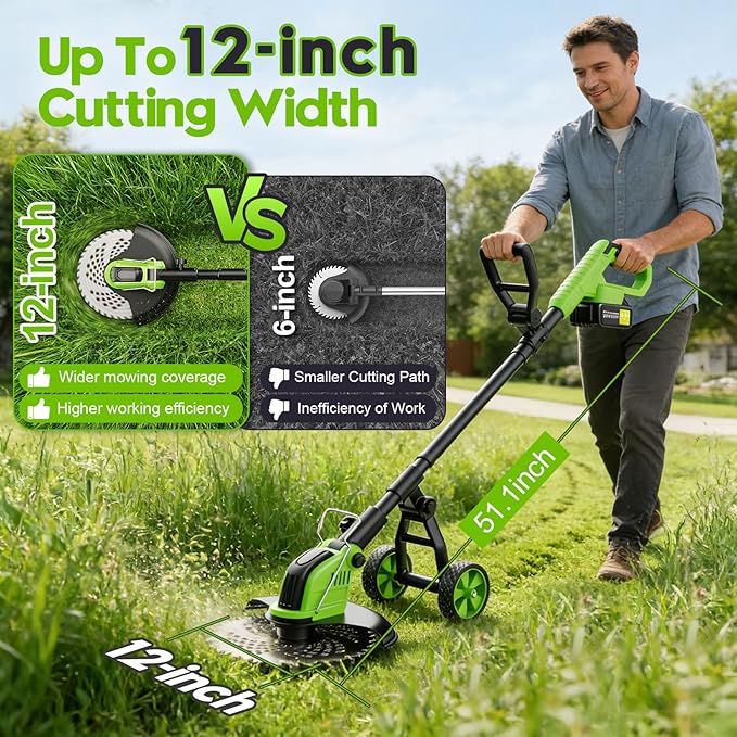 Weed Wacker with Wheels