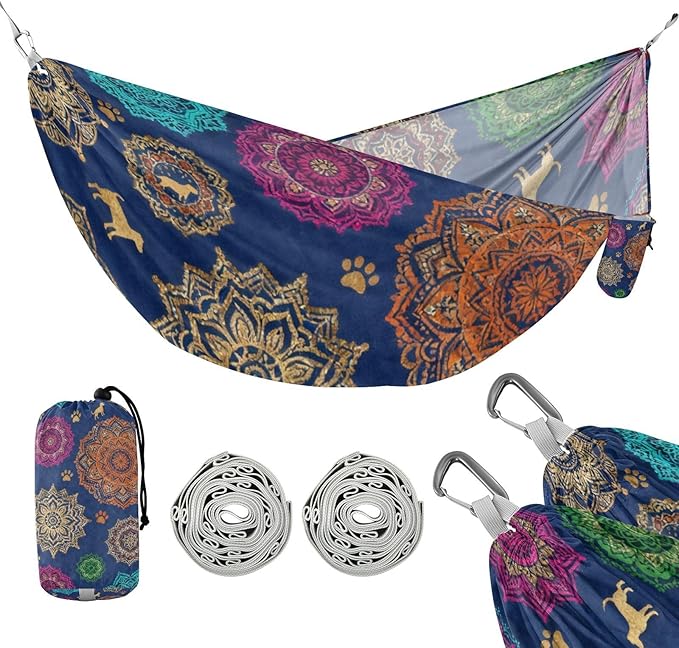 Retro Pet Camping Hammock Fabric for Outside Patio Garden